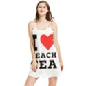 I love peach tea Summer Frill Dress View1