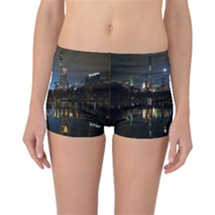 New York Night Central Park Skyscrapers Skyline Boyleg Bikini Bottoms by Cowasu