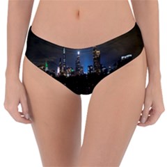 New York Night Central Park Skyscrapers Skyline Reversible Classic Bikini Bottoms by Cowasu