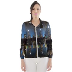 New York Night Central Park Skyscrapers Skyline Women s Windbreaker by Cowasu