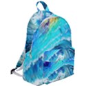 Tsunami Waves Ocean Sea Nautical Nature Water Painting The Plain Backpack View2