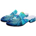 Tsunami Waves Ocean Sea Nautical Nature Water Painting Women s Classic Backless Heels View2