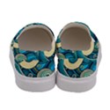 Waves Wave Ocean Sea Abstract Whimsical Abstract Art Women s Canvas Slip Ons View4