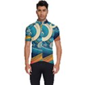 Waves Wave Ocean Sea Abstract Whimsical Abstract Art Men s Short Sleeve Cycling Jersey View1