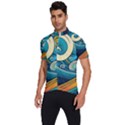 Waves Wave Ocean Sea Abstract Whimsical Abstract Art Men s Short Sleeve Cycling Jersey View2