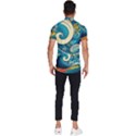 Waves Wave Ocean Sea Abstract Whimsical Abstract Art Men s Short Sleeve Cycling Jersey View4