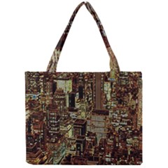 New York City Nyc Skyscrapers Mini Tote Bag by Cowasu