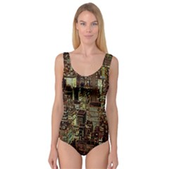 New York City Nyc Skyscrapers Princess Tank Leotard 