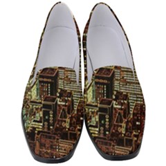 New York City Nyc Skyscrapers Women s Classic Loafer Heels by Cowasu