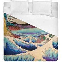 Wave Japanese Mount Fuji Woodblock Print Ocean Duvet Cover (king Size) by Cowasu