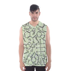 Multicolored Chemical Bond Illustration Chemistry Formula Science Men s Basketball Tank Top by Cowasu