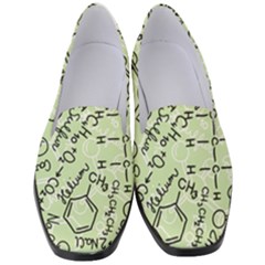 Multicolored Chemical Bond Illustration Chemistry Formula Science Women s Classic Loafer Heels by Cowasu