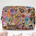 Multicolored Doodle Art Wallpaper Make Up Pouch (Medium) View1