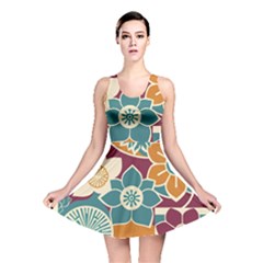 Japanese Folk Art Reversible Skater Dress by danenraven