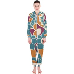 Japanese Folk Art Hooded Jumpsuit (ladies)