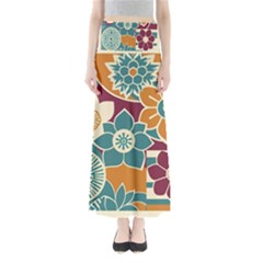 Japanese Folk Art Full Length Maxi Skirt by danenraven