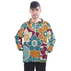 Japanese Folk Art Men s Half Zip Pullover