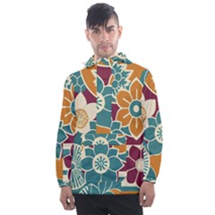 Japanese Folk Art Men s Front Pocket Pullover Windbreaker