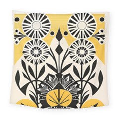 Flowers Pattern Square Tapestry (large)