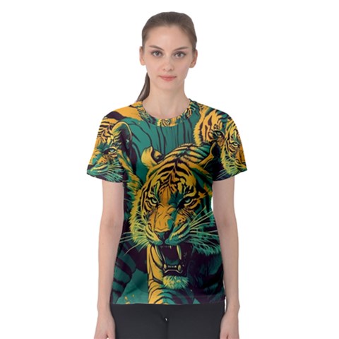 Tiger Women s Sport Mesh Tee by danenraven