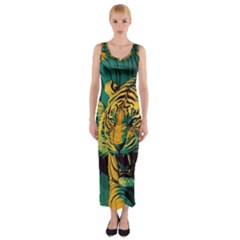 Tiger Fitted Maxi Dress by danenraven