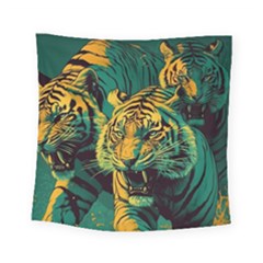 Tiger Square Tapestry (small)