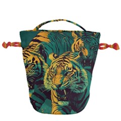 Tiger Drawstring Bucket Bag by danenraven