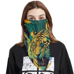 Tiger Face Covering Bandana (triangle) by danenraven