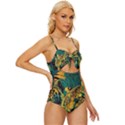 Tiger Knot Front One-Piece Swimsuit View3