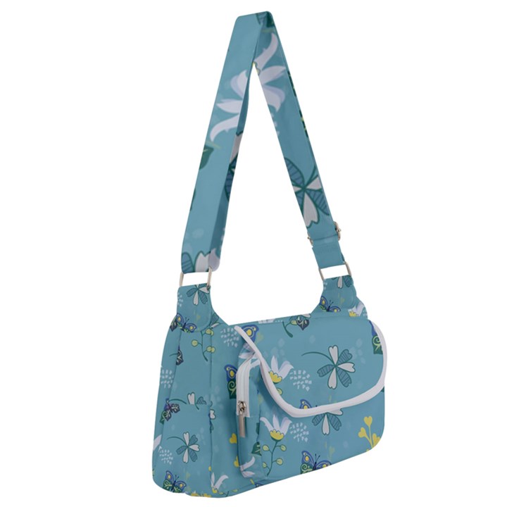 Butterfly Flower Blue Background Multipack Bag