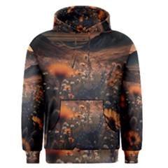 Mountains Flowers Flora Botany Nature Men s Core Hoodie