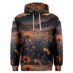 Mountains Flowers Flora Botany Nature Men s Overhead Hoodie