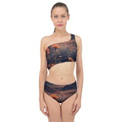 Mountains Flowers Flora Botany Nature Spliced Up Two Piece Swimsuit by danenraven