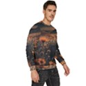 Mountains Flowers Flora Botany Nature Men s Fleece Sweatshirt View3