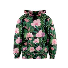 Flower Roses Pattern Floral Nature Kids  Pullover Hoodie