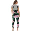 Flower Roses Pattern Floral Nature Women s Pinafore Overalls Jumpsuit View4