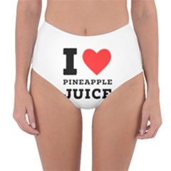 I Love Pineapple Juice Reversible High-waist Bikini Bottoms by ilovewhateva