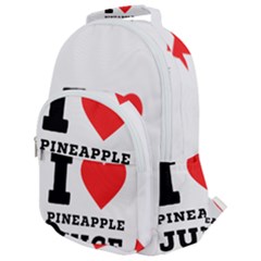 I Love Pineapple Juice Rounded Multi Pocket Backpack by ilovewhateva