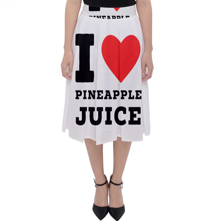 I love pineapple juice Classic Midi Skirt