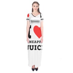 I Love Pineapple Juice Short Sleeve Maxi Dress by ilovewhateva