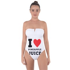 I Love Pineapple Juice Tie Back One Piece Swimsuit by ilovewhateva