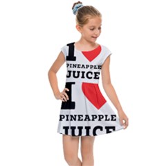 I Love Pineapple Juice Kids  Cap Sleeve Dress by ilovewhateva