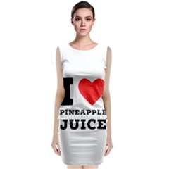 I Love Pineapple Juice Sleeveless Velvet Midi Dress by ilovewhateva