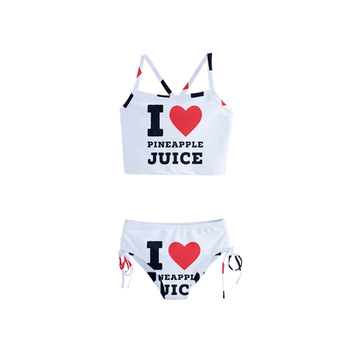 I love pineapple juice Girls  Tankini Swimsuit