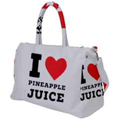 I Love Pineapple Juice Duffel Travel Bag by ilovewhateva