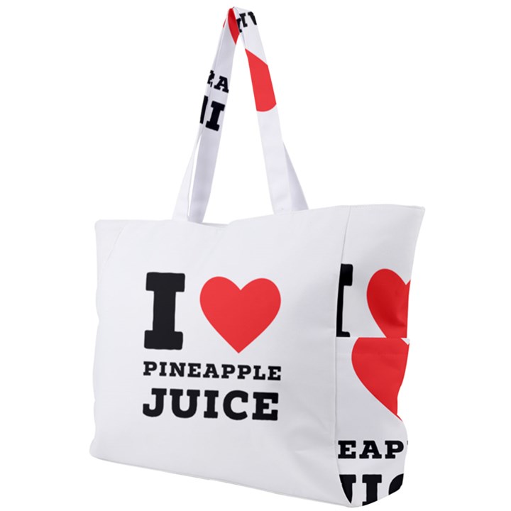 I love pineapple juice Simple Shoulder Bag