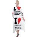 I love pineapple juice Quarter Sleeve Wrap Front Maxi Dress View2