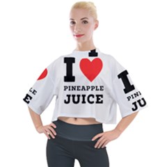 I Love Pineapple Juice Mock Neck Tee by ilovewhateva