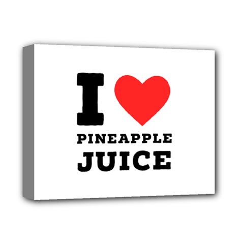 I Love Pineapple Juice Deluxe Canvas 14  X 11  (stretched) by ilovewhateva