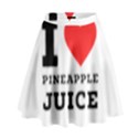 I love pineapple juice High Waist Skirt View1